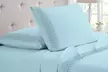 BambooComfort Four-Piece 1800 Thread Count Lace Crochet Deep Pocket Sheet Set  - Second Medium