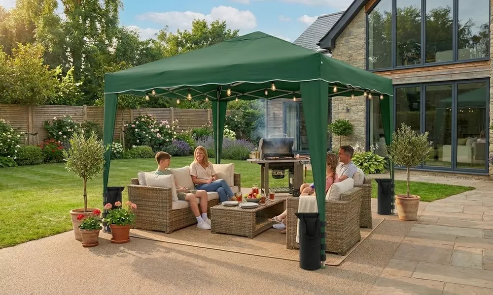 Gazebo pieghevole impermeabile 3 x 4 m