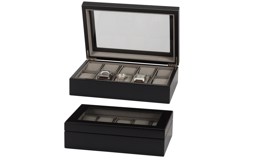 Image 10: Mele & Co Wooden Watch Box