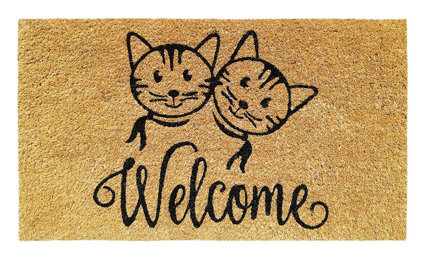 Image 81: Zerbino in cocco con retro antiscivolo