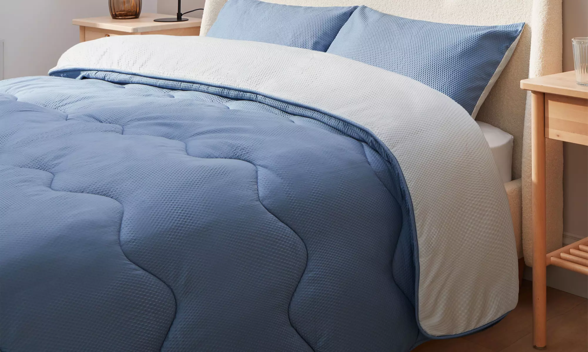 Silentnight 10.5 Tog Seersucker Coverless Duvet Set