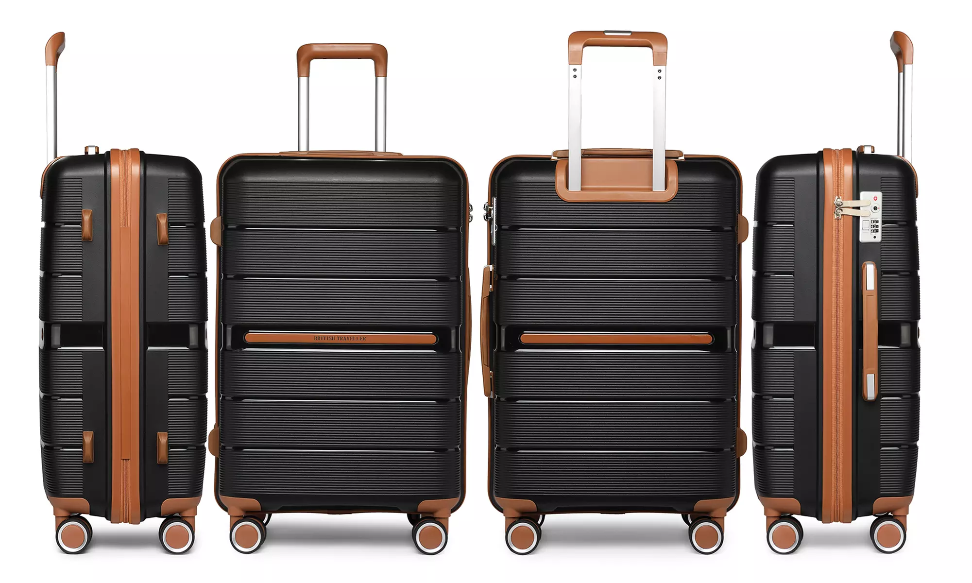 Kono Hard Shell PP Suitcases – Lightweight, Durable Luggage