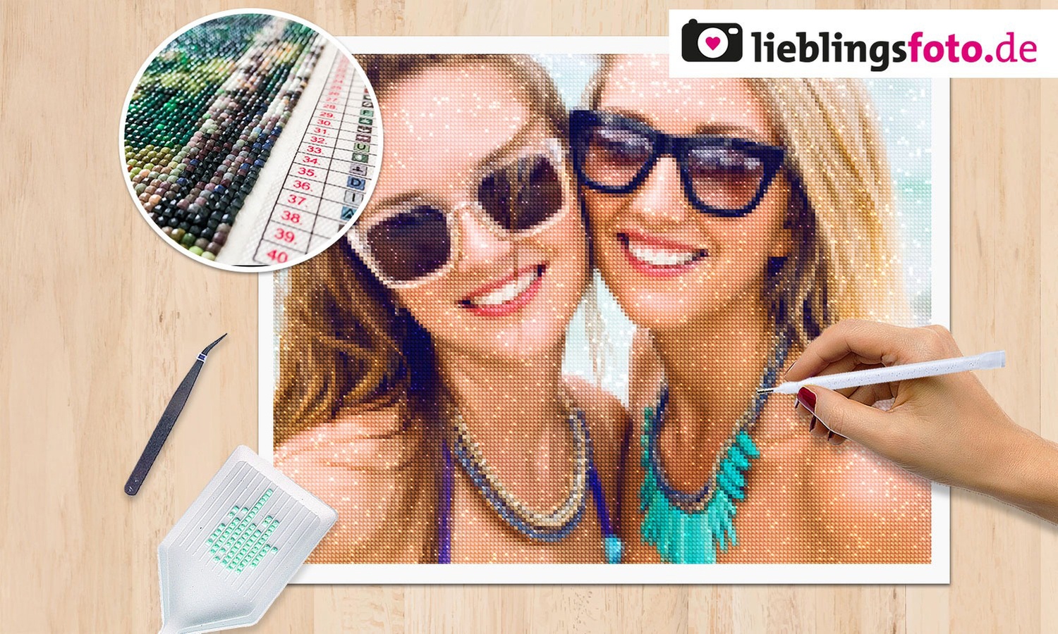 Personalisierbare Foto-Diamond-Painting