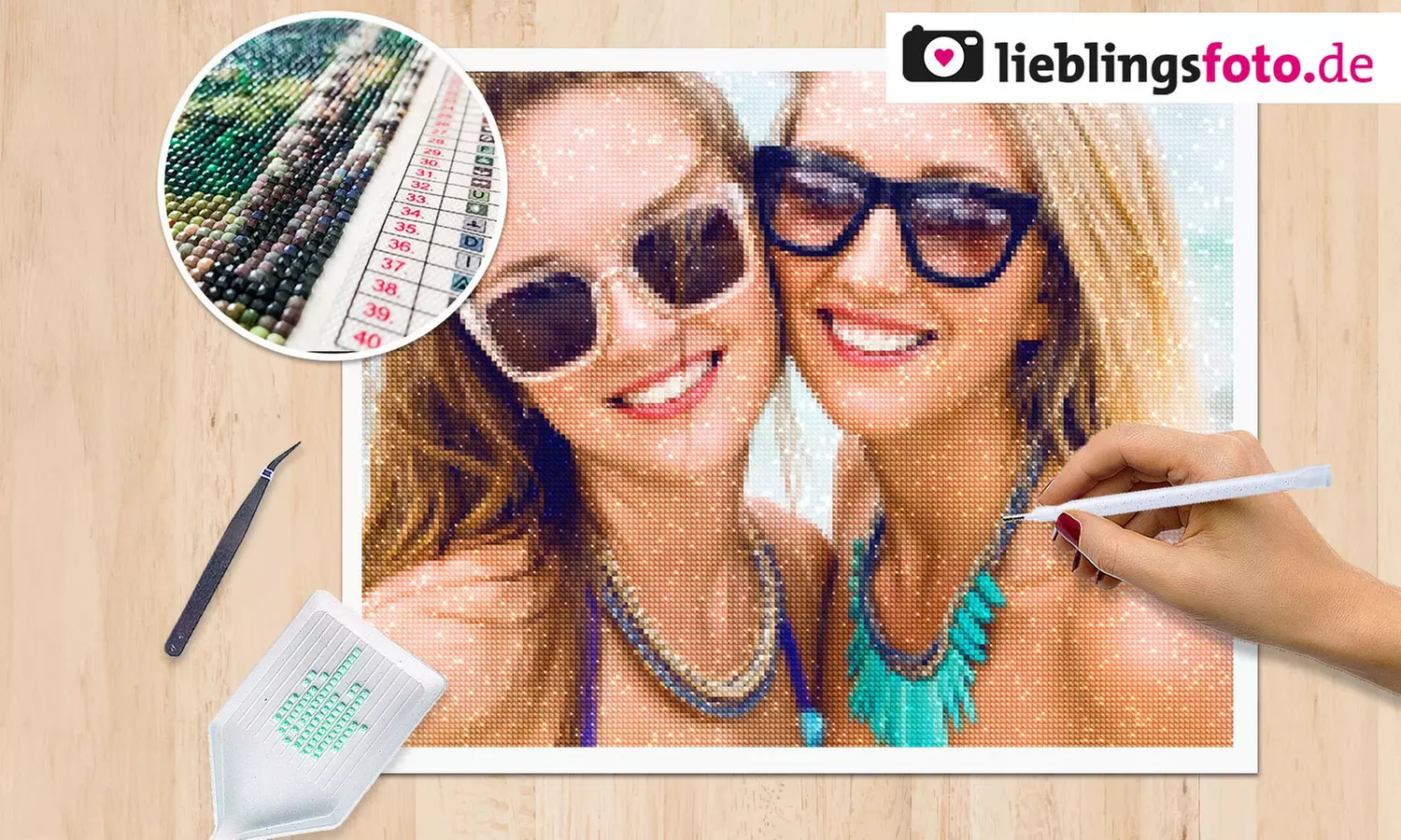 Personalisierbare Foto-Diamond-Painting