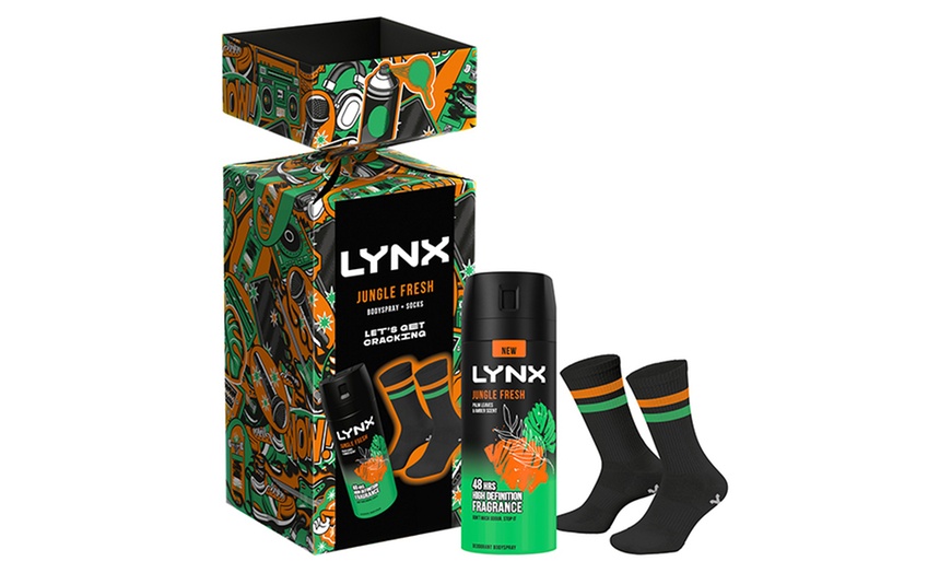 Image 1: Up to Four Lynx Jungle Fresh Gift Sets for Him