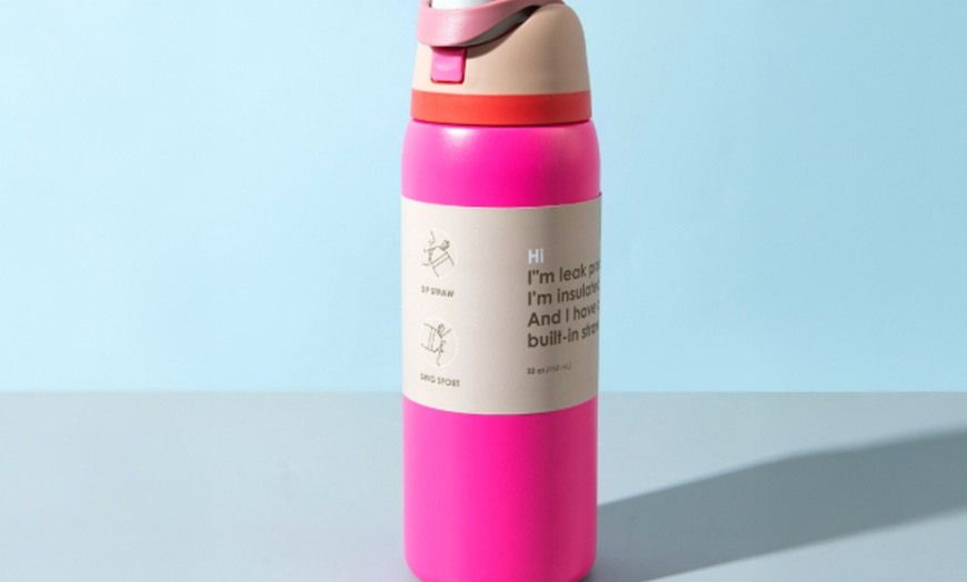 Image 3: 24-Ounce Insulated Stainless Steel Water Bottle