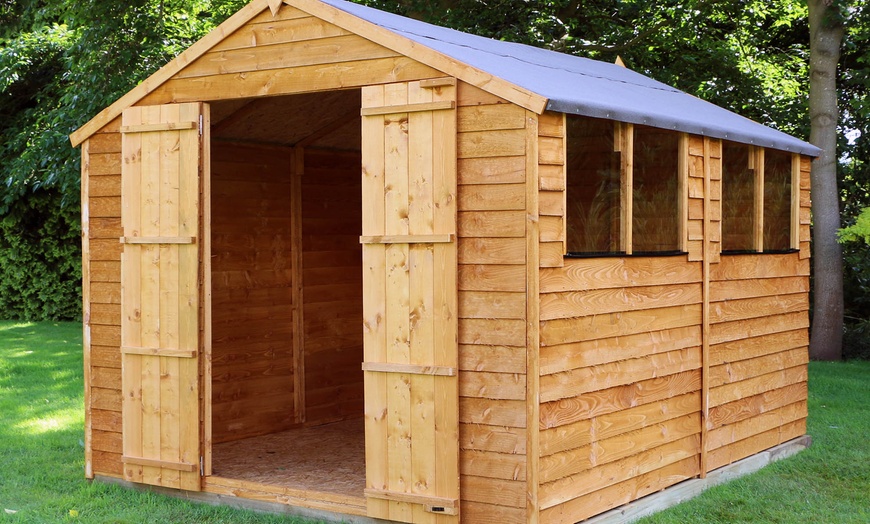 Image 9: Mercia Overlap Wooden Garden Shed