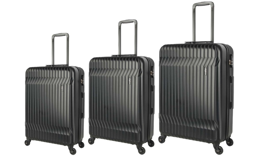 Image 2: Set of Three Hard-Shell ABS Suitcases