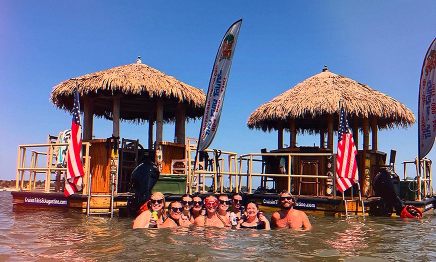 Image 2: Explore Amelia & Egans Creek on a Tiki Boat Tour for 2, 3, or 4 Guests