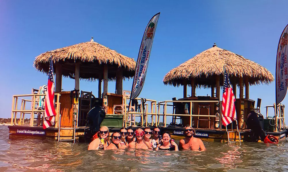 Scenic BYOB Tiki Boat Tour with Wildlife Views for 2, 3, or 4 Guests