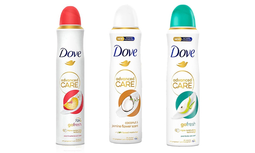 Image 1: Dove Advanced Care Go Fresh Antiperspirant Deo 6 Pack of 200ml