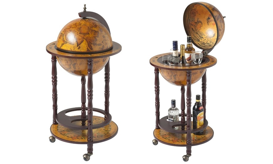 Image 2: 17th-Century-Style Map Bar Globe