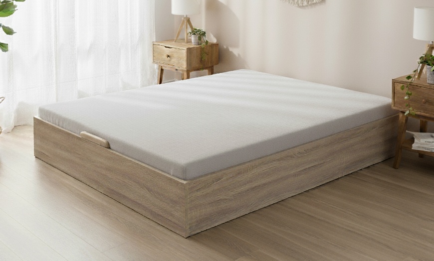 Image 2: Canapé Abatible Altura 32cm ENVIO, MONTAJE Y RECOGIDA ANTIGUO GRATIS, Gran Capacidad, Madera, Tapa 3D, Natural