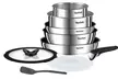 Tefal Ingenio Titanium Stainless Steel 10pc Set - Removable Handle, Non-Stick, Induction Ready - Image 2