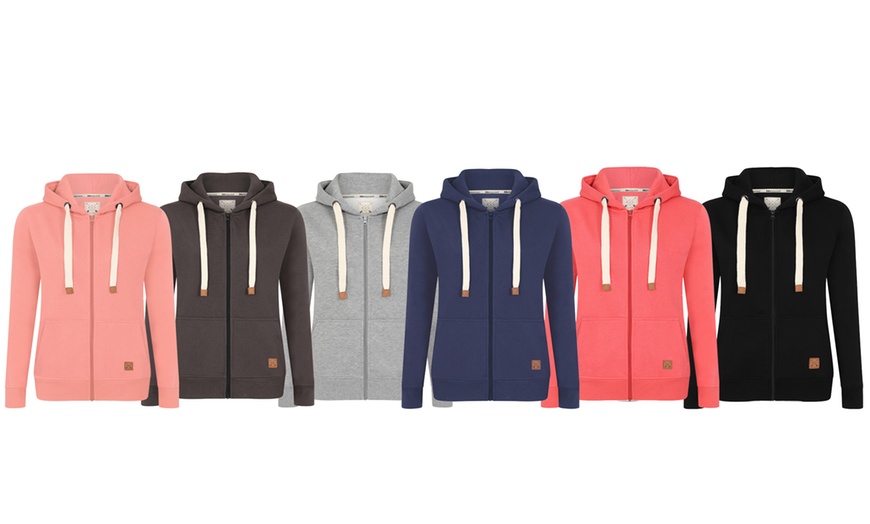 Image 2: Blu Apparel Women's Zipped Hoodie