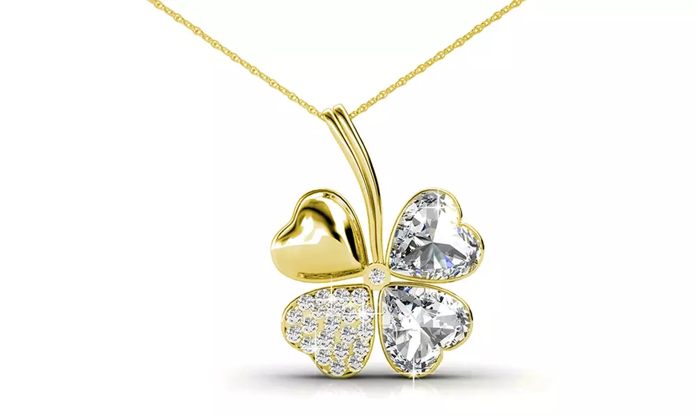 1, 2 ou 3 pendentifs avec trèfle à 4 feuilles