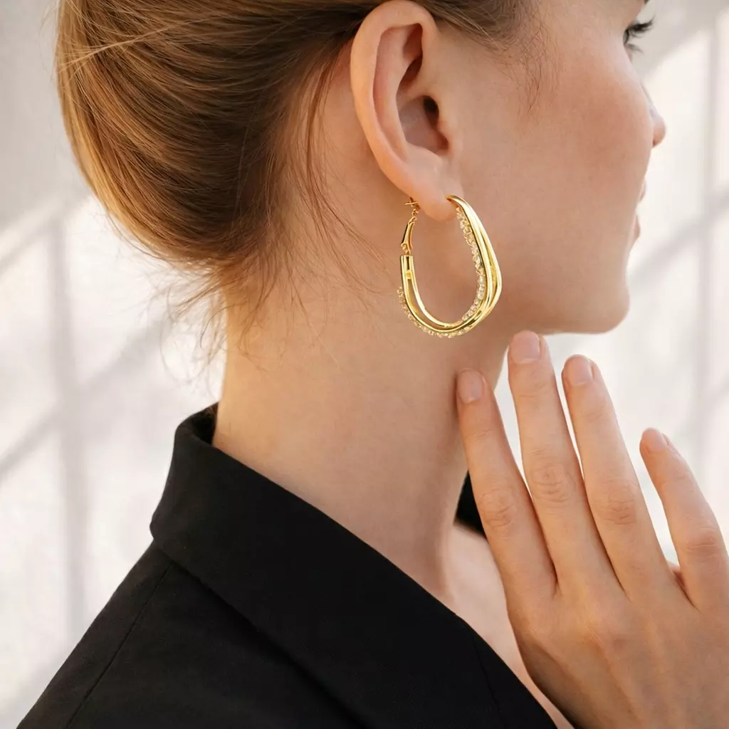 1 o 2 paia di orecchini a cerchio