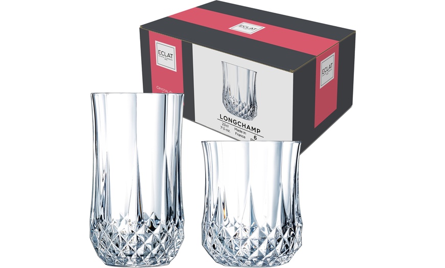 Image 2: 6 or 12 Crystal Tumbler Glasses