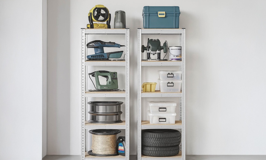 Image 7: Set di 2 scaffali in metallo