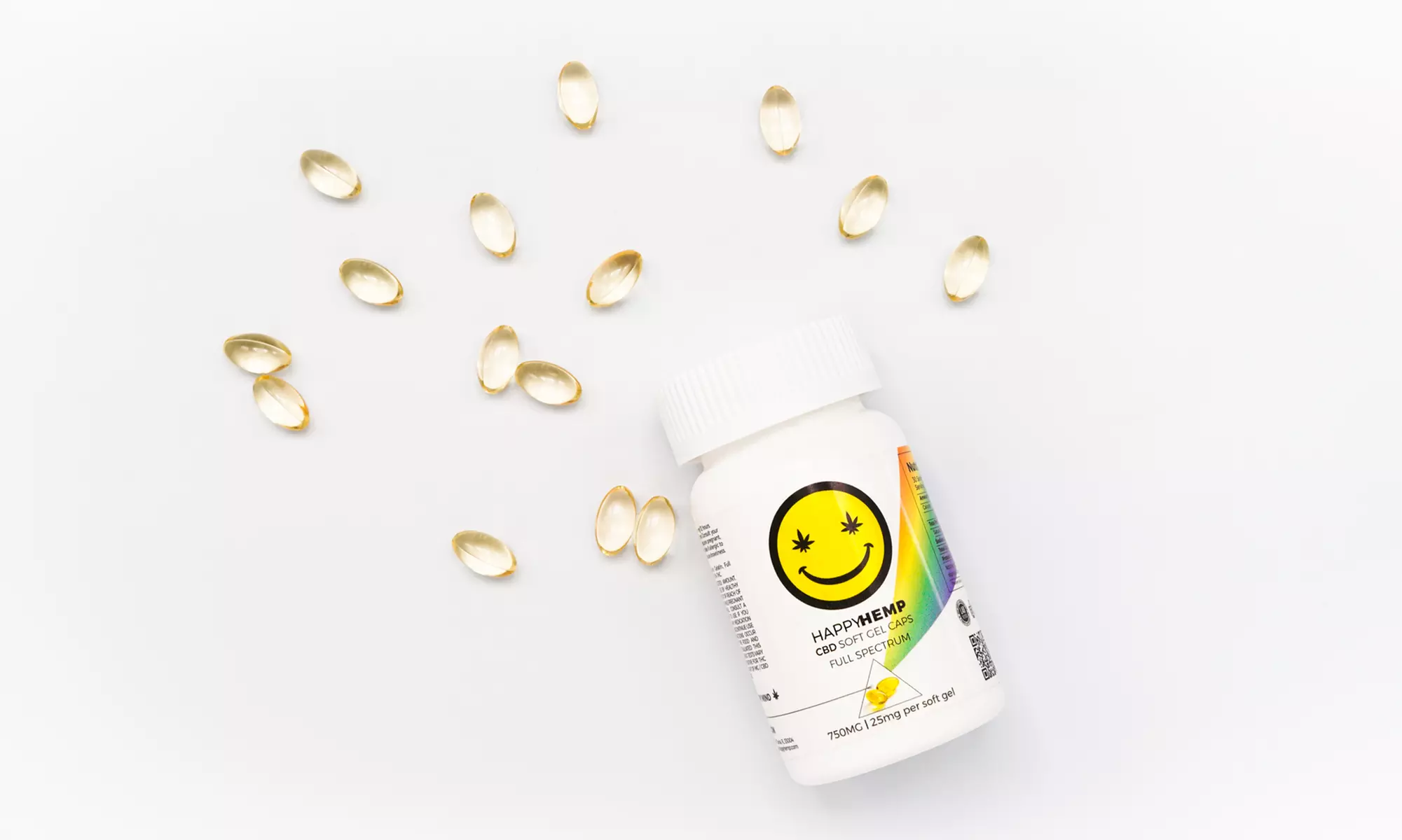 CBD Gel Capsules Full Spectrum Vitamins from Happy Hemp