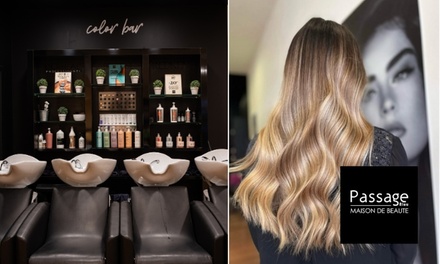 Shampoing, soin Kérastase, massage, coupe et coiffage - sur toutes longueurs de cheveux - PASSAGE BLEU