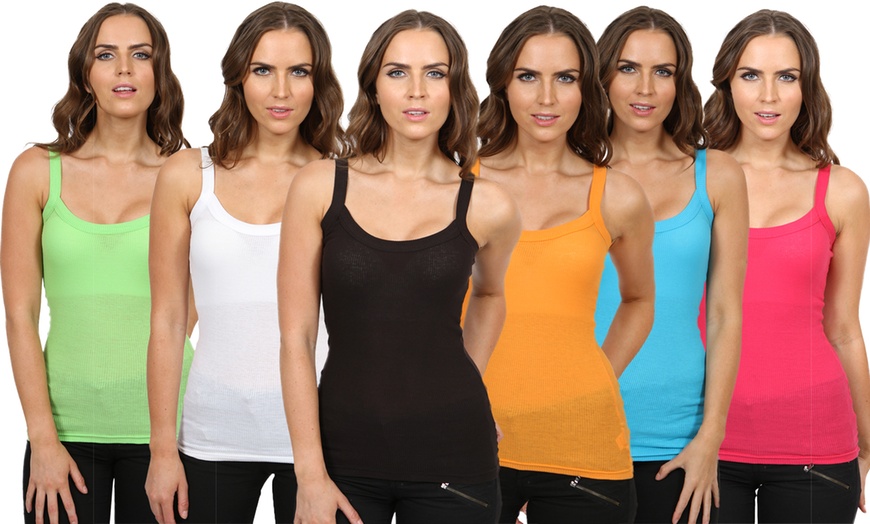 Image 1: Women's Tank Top Six-Pack