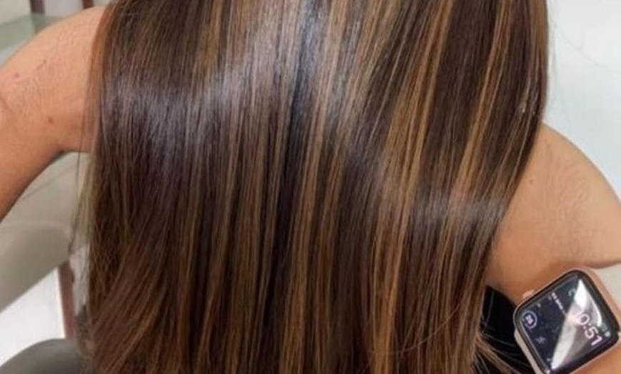 Image 2: Full Color, Highlights, Haircut, Conditioning, Blowdry 