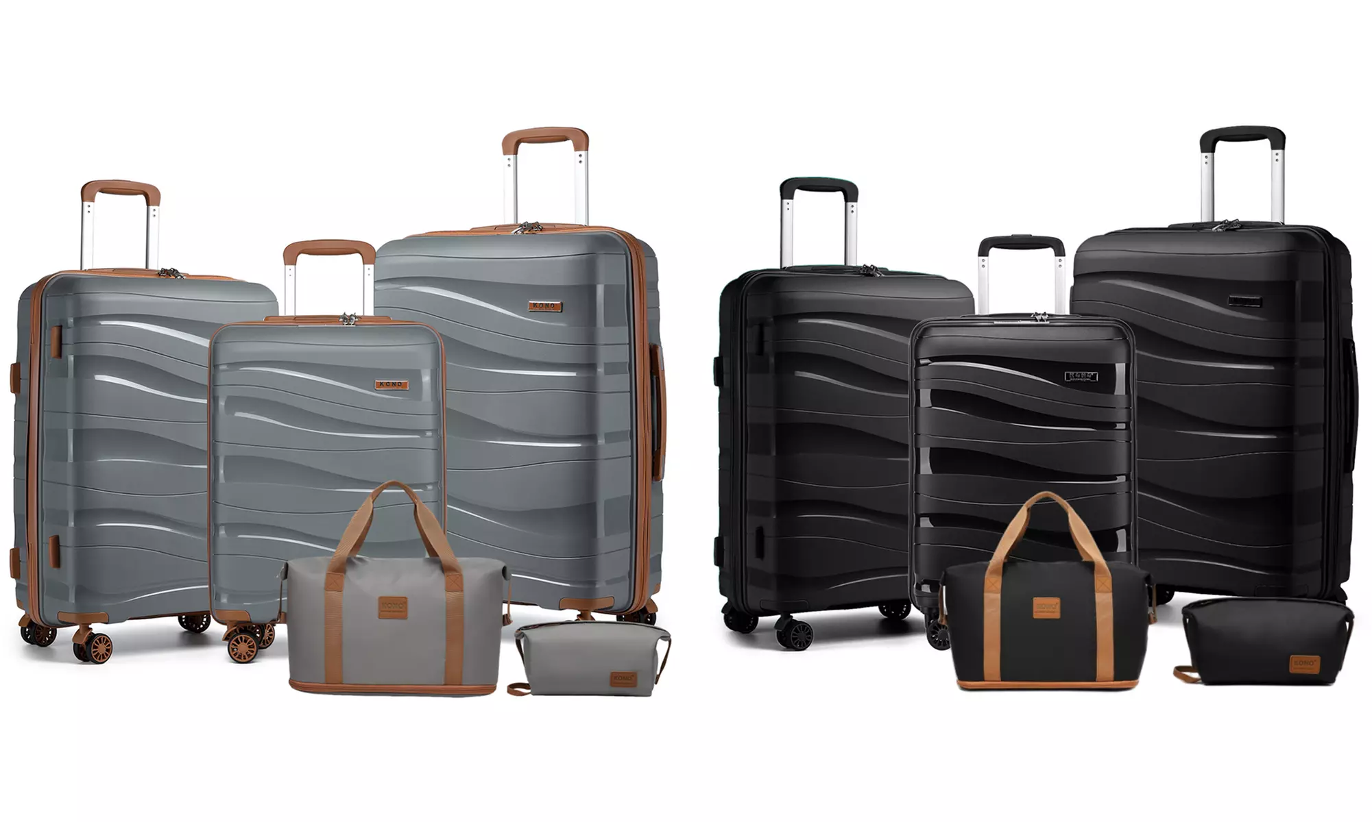 Set 4 valigie da viaggio con borsa