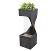 Image 6: Spiral Rainfall Water Feature with Planter and LED Lights