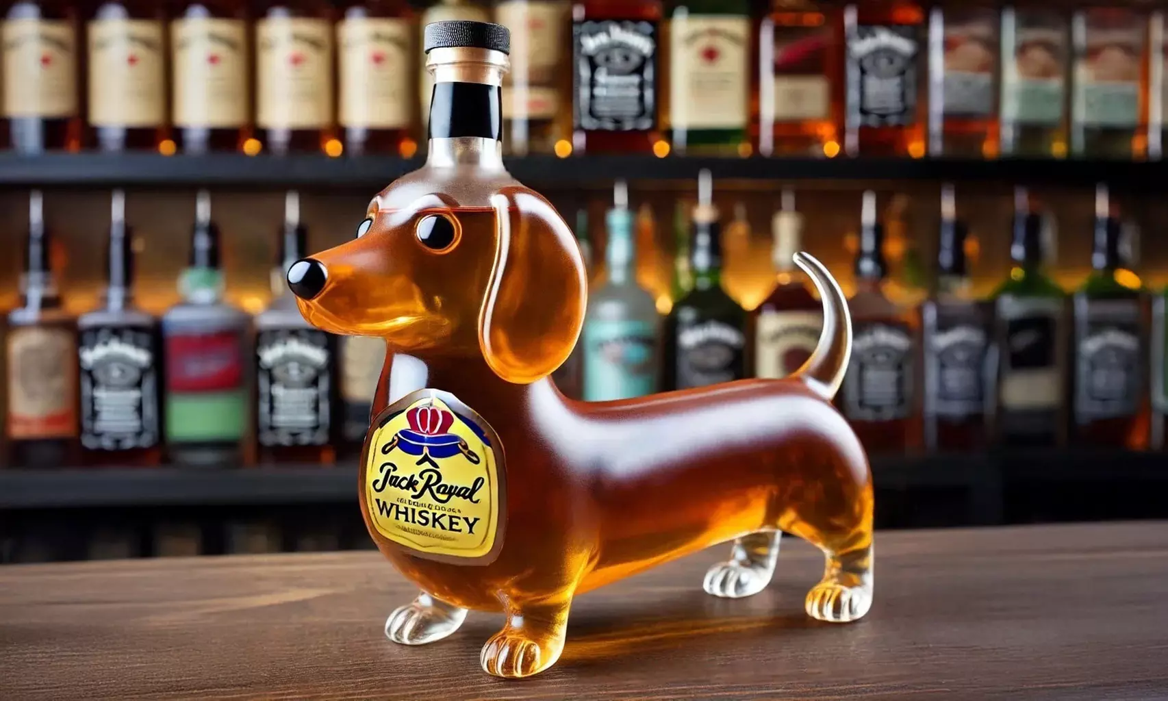 Dachshund-Shaped Whiskey Decanter in Five Stylish Models