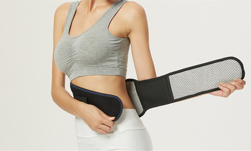 Image 1: Adjustable Self-Heating Magnetic Waist Belt