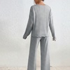 Image 11: Women’s V-neck Knitted Solid-colour Two-piece Set 