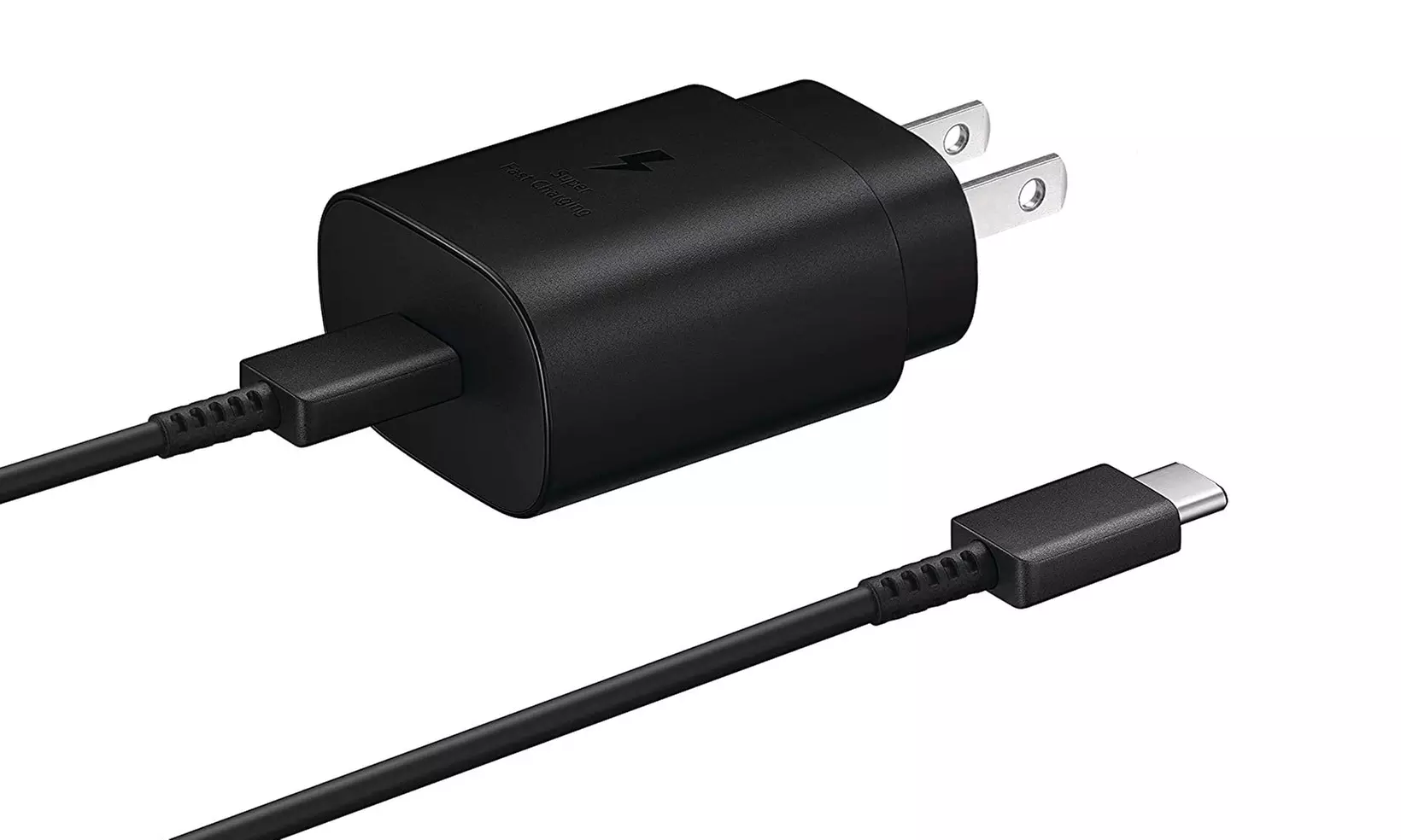 Samsung 25 Watt Super Fast Wall Charger with USB-C to USB-C cable included - Primary Image