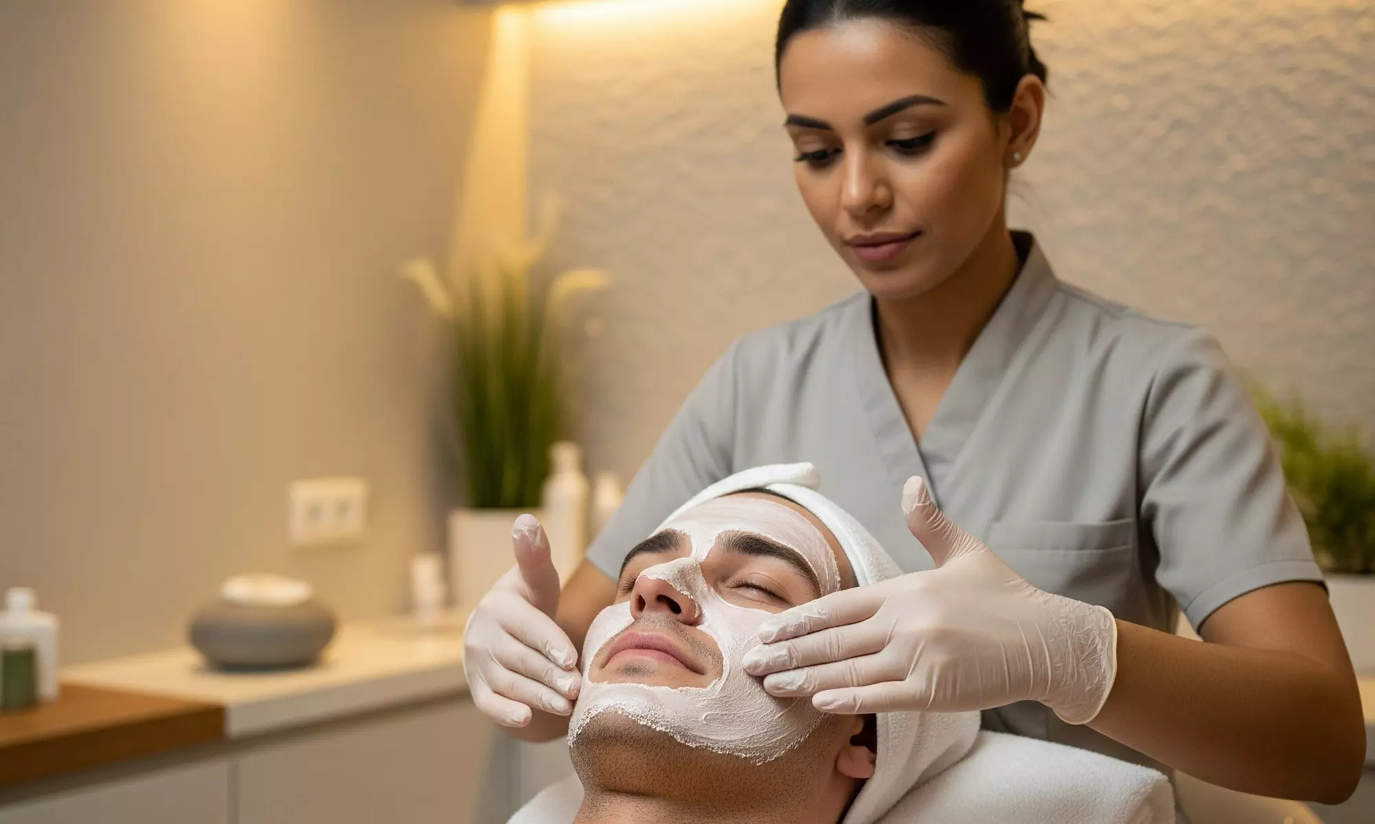 Skin Rejuvenation with Tailored Basic, Acne, Lifting Facials for Men