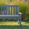 Image 4: Wood Effect Garden Bench in Dark Grey or Walnut