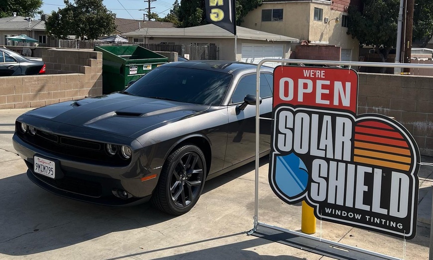 Image 2: Window Tinting for 2 Windows or  2 Front Windows + Front Windshield