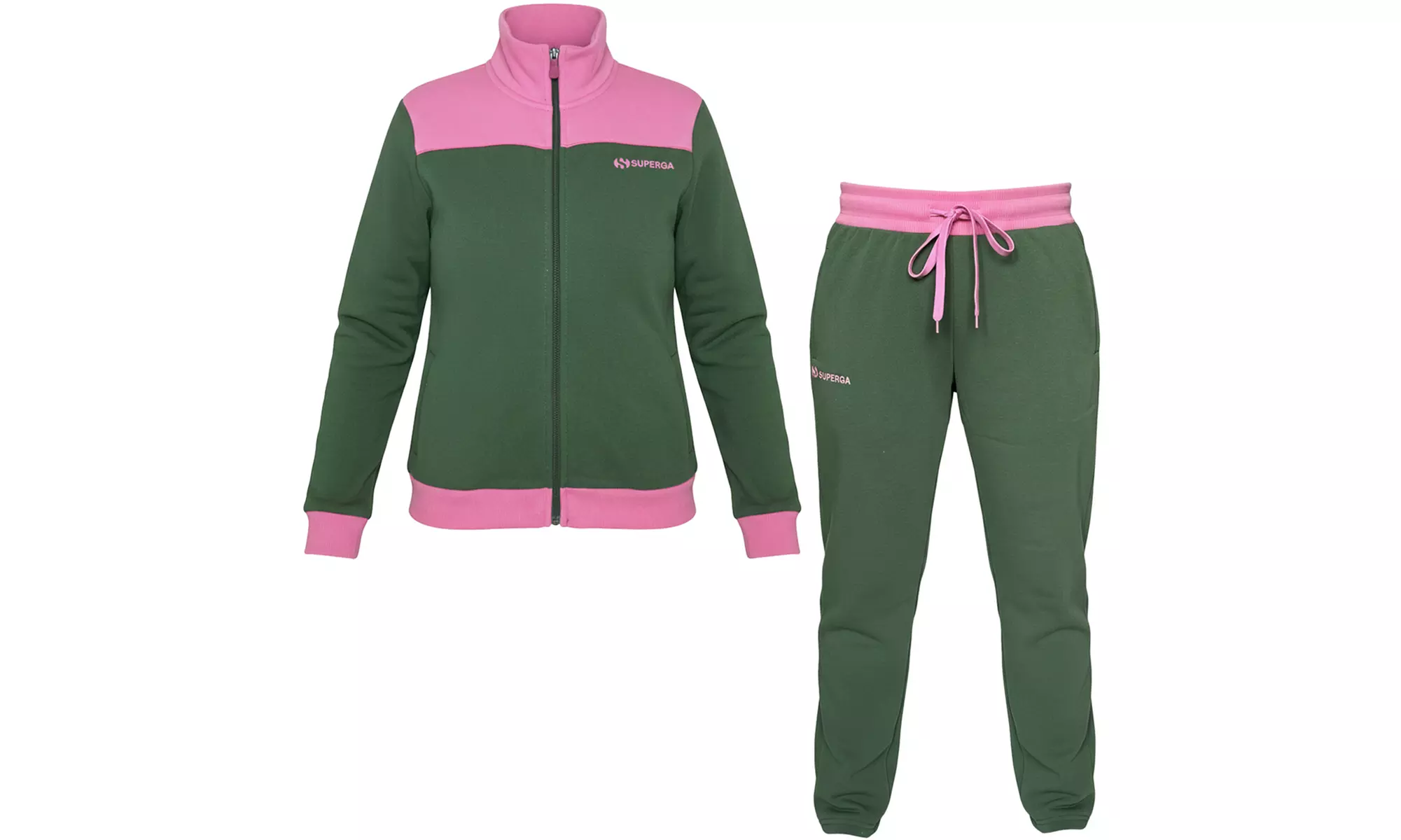 Tuta da donna in cotone felpato Superga