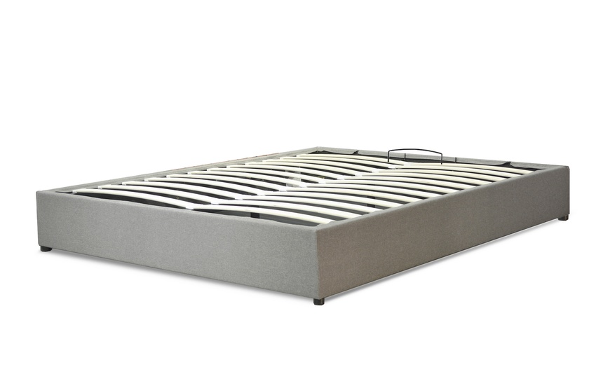 Image 2: Lit coffre Cômes tissu, matelas mémoire de forme en option. Sampur