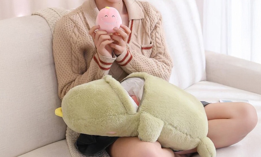 Image 24: Cute Cartoon Plush Stuffed Back Cushion