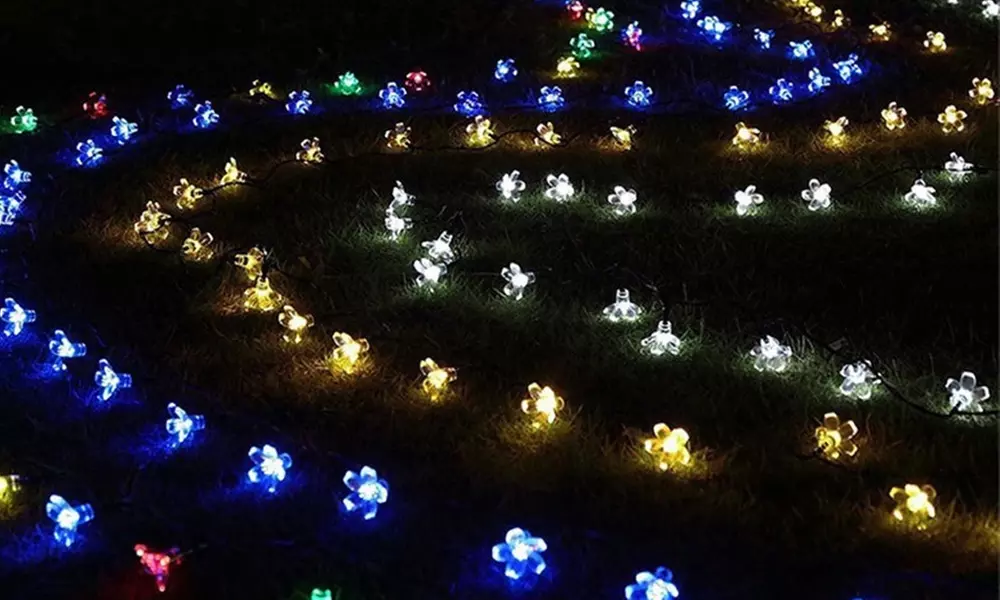50 LED Multi-Coloured Solar Cherry Blossom Lights Options