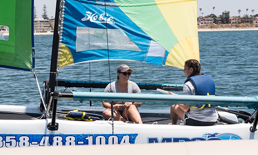 Image 2: Hobie Getaway Catamaran Rental  at Mission Bay Sportcenter