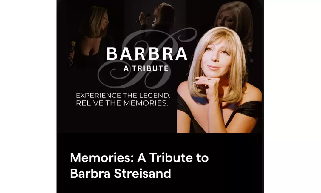 Memories: A Tribute to Barbra Streisand on Select Dates 7/15-12/25 at 5 p.m. - Primary Image
