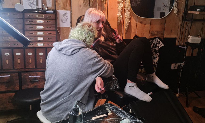 Image 2: Transform Your Skin with a Palm Size Tattoo or Day Session