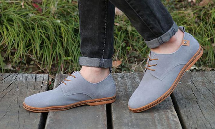 Image 4: Zapatos Derby con cordones para hombre