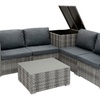 Image 8: Monster Group Six-Piece Rattan-Effect Furniture Set