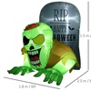 Image 43: HomCom Halloween Inflatable Decorations, Ghosts and Skeletons