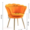 Image 41: Fluwelen schelp fauteuil