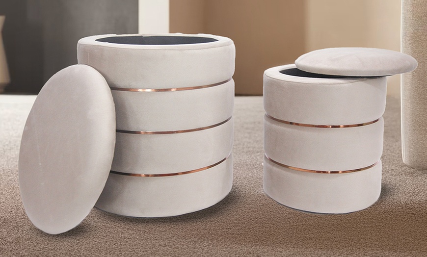 Image 8: Coppia di pouf Romeo e Giulietta