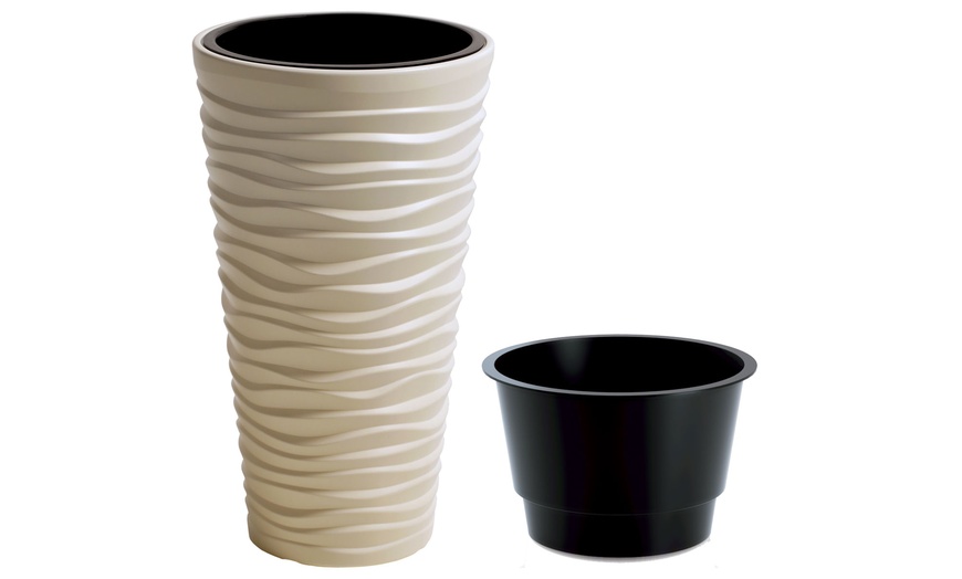 Image 7: One or Two 30cm Tall Slim Flower Pots