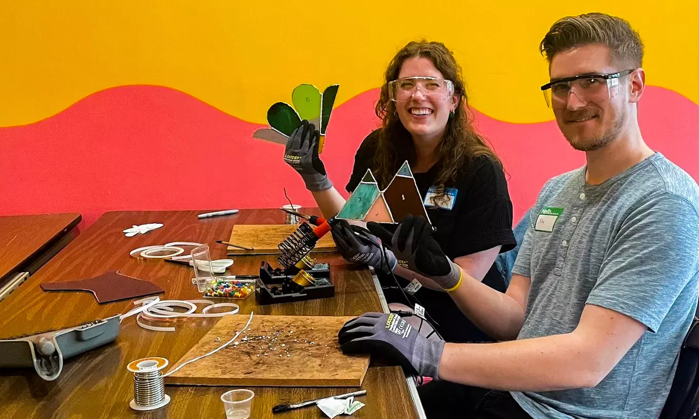 Stained Glass Class for 2 or 4 at Mellow Maker Studio  - Primary Image